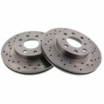 Vordere Bremsscheiben (242 mm / 4 x 100) &ndash; gebohrt Brakemax Honda