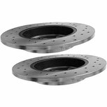 Disques de frein arri&egrave;re (260mm / 5x114.3) - Perc&eacute;s Brakemax Honda