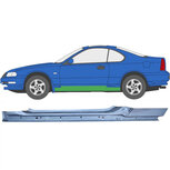 Links Reparaturblech f&uuml;r Schweller Honda Prelude