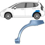 Links Reparaturblech f&uuml;r Heckfl&uuml;gel Honda Jazz