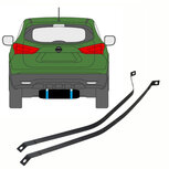 Fuel tank straps Nissan Qashqai