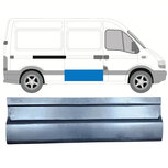 Rechter Reparatiepaneel voor schuifdeur Nissan Interstar Opel Movano Renault Master