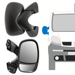 Right Manual adjusted wing mirror  Nissan Primastar Opel Vivaro Renault Trafic