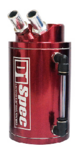 Olie catchtank (rond 480cc) - Rood/9mm D1 Spec