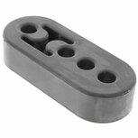 Uitlaatophangrubber verlengd - zwart SRS