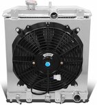 Radiateur avec capot et ventilateurs en aluminium FullRacing Honda Civic Del Sol