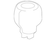 Pommeau de levier de vitesse cuir NH1015L Acier fonc&eacute; Genuine Honda