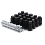 M12x1.25 Wheel nuts Black JR-Wheels JN2