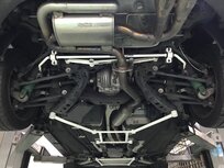 Domstrebe hinten unten 4 Punkte Wei&szlig; Stahl Mazda MX-5 Ultra Racing