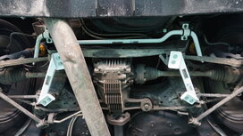 Rear Side Bars 2 Points White Steel Toyota Supra Ultra Racing