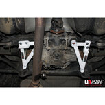 Rear Side Bars 3 Points White Steel Mitsubishi Lancer Evolution Ultra Racing