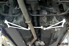 Rear Side Bars 3 Points White Steel Nissan Skyline Ultra Racing