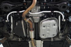 Rear Side Bars 4 Points White Steel Toyota Yaris Ultra Racing