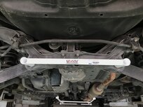 Rear Strut Brace 2 Points White Steel Honda CR-V Ultra Racing