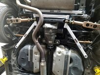 Rear Strut Brace 2 Points White Steel Subaru Toyota Ultra Racing