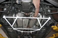 Rear Strut Brace 6 Points White Steel Lexus IS250 IS350 Ultra Racing