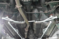 Rear Strut Brace White Steel Nissan S14 Skyline Ultra Racing