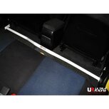 Central Floor Bar 2 Points White Steel Mitsubishi Lancer Evolution Ultra Racing
