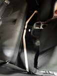 Central Floor Bar 2 Points White Steel Toyota Yaris Ultra Racing