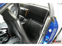 Central Floor Bar 4 Points White Steel Honda Del Sol Ultra Racing
