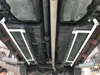 Side Bars 4 Points White Steel Mitsubishi Lancer Evolution Ultra Racing