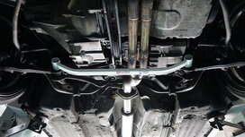 Domstrebe vorne unten Stahl wei&szlig; Honda Prelude Ultra Racing