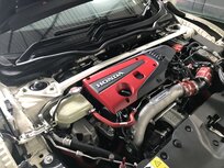 Vorne Domstrebe 2 Punkte Wei&szlig; Stahl Honda Civic Ultra Racing