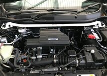 Front Strut Brace 2 Points White Steel Honda CR-V Ultra Racing