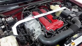 Front strut bar 2 points white steel Mazda MX-5 Ultra Racing