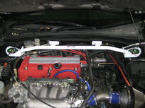 Avant barre anti-rapprochement 4 points en acier blanc Honda Integra Ultra Racing