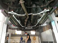 Avant barre anti-rapprochement 4 points en acier blanc Nissan S15 Ultra Racing