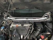 Avant barre de renfort en acier blanc Honda Civic Ultra Racing