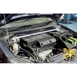 Front Strut Brace White Steel Mitsubishi Lancer Ultra Racing