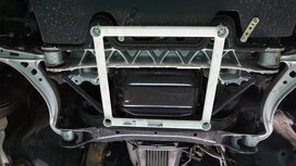 Front Strut Brace White Steel Toyota Supra Ultra Racing