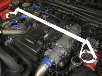 Front Strut Brace White Steel Toyota Supra Ultra Racing