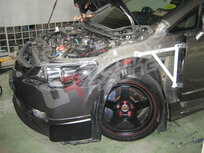Vleugel Beugel Wit Staal Honda Civic Ultra Racing