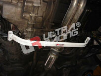 Front Lower Strut Brace White Steel Honda Civic Del Sol Integra Ultra Racing