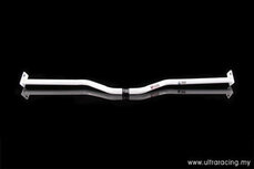 Central Floor Rod 2 Points White Steel Honda Civic Ultra Racing