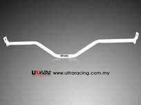 Central Floor Rod 2 Points White Steel Honda Civic Ultra Racing