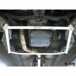 Front H-Brace 4 Points White Steel Subaru Forester Impreza Ultra Racing