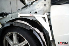 Support d'aile en acier blanc Honda Civic Ultra Racing