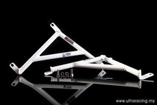 Support d'aile 3 points en acier blanc Honda CR-Z Ultra Racing