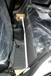 Barre de plancher centrale 2 points en acier blanc Honda CR-Z Ultra Racing