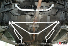 Side Bars 3 Points White Steel Honda Accord Ultra Racing