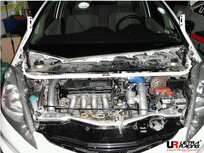Vorne Domstrebe Wei&szlig; Stahl Honda Jazz Ultra Racing
