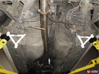 3-Punkt-Seitenstreben hinten wei&szlig;er Stahl Nissan Skyline Ultra Racing