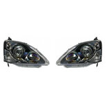 Projektorscheinwerfer Black housing TYC Honda Civic