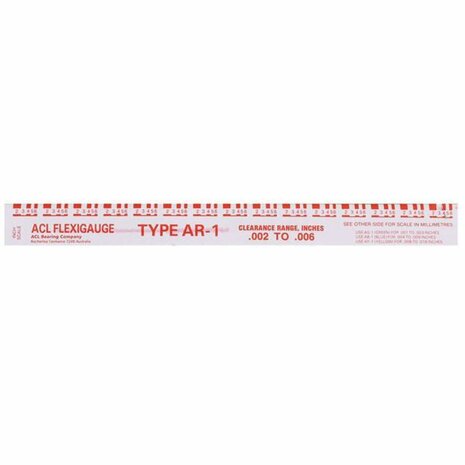 Flexigauge 2 (RR-1) (Rood) .051 - .152mm ACL