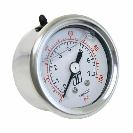 Kraftstoffdruckmesser, fl&uuml;ssigkeitsgef&uuml;llt (0-100 psi / 1-7 bar) Turbosmart