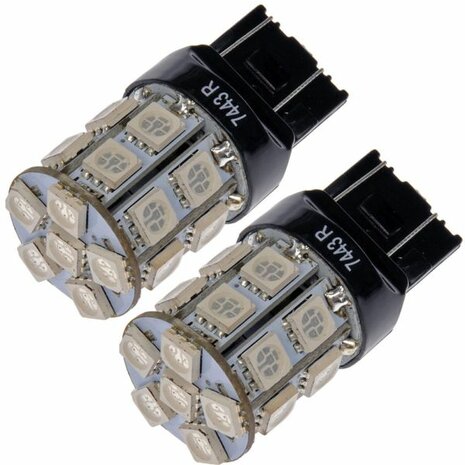 Lampe T20 WR21/5W SMD LED - Rouge Dorman